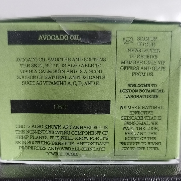 Avocado + CBD Eye Cream - Green Vegan Natural - Picture 2 of 5